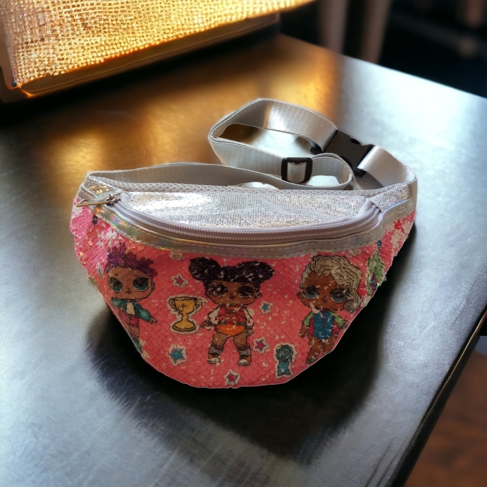 L.O.L. Suprise! Doll Sequins Adjustable Strap Fanny Pack